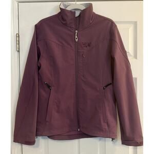 Mountain Hardwear Offwidth Softshell Jacket Women MED Purple Full Zip TufStretch